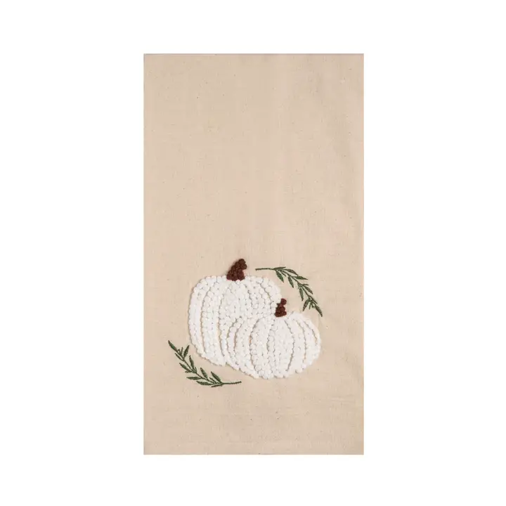 C & F Home White Pumpkin Kitchen Towel