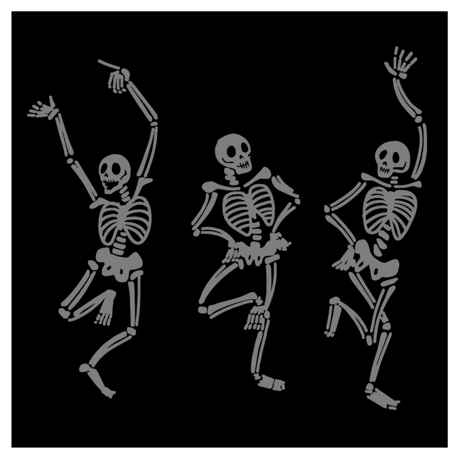 Hester & Cook Skeleton Dance Cocktail Napkin