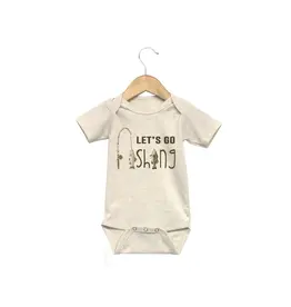 Barefoot Baby Let's Go Fishing Onesie