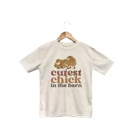 Barefoot Baby Cutest Chick in the Barn Tee