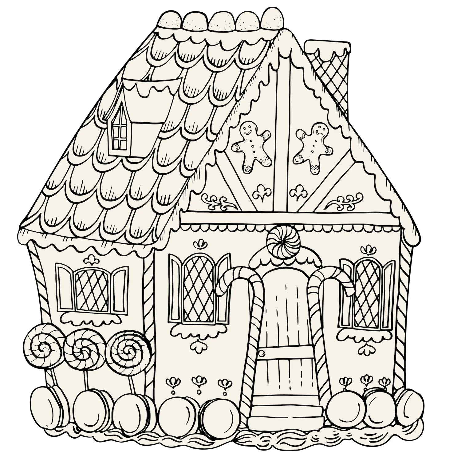 Hester & Cook Gingerbread House Coloring Placemat