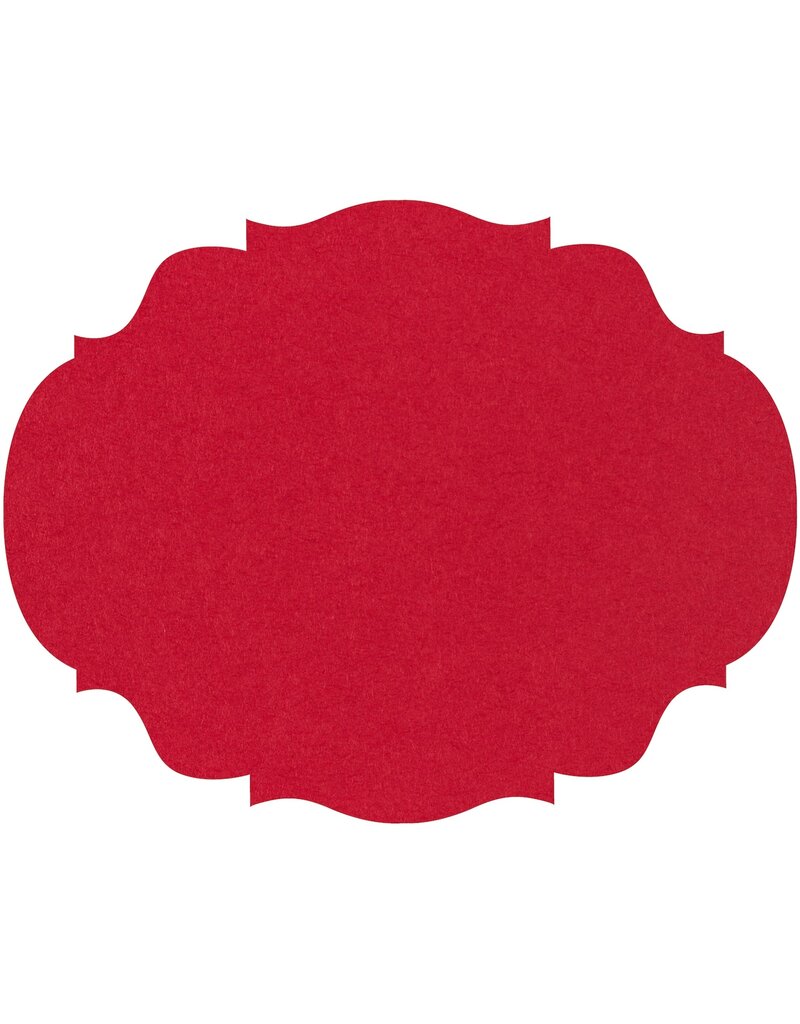 Hester & Cook Red French Frame Placemat