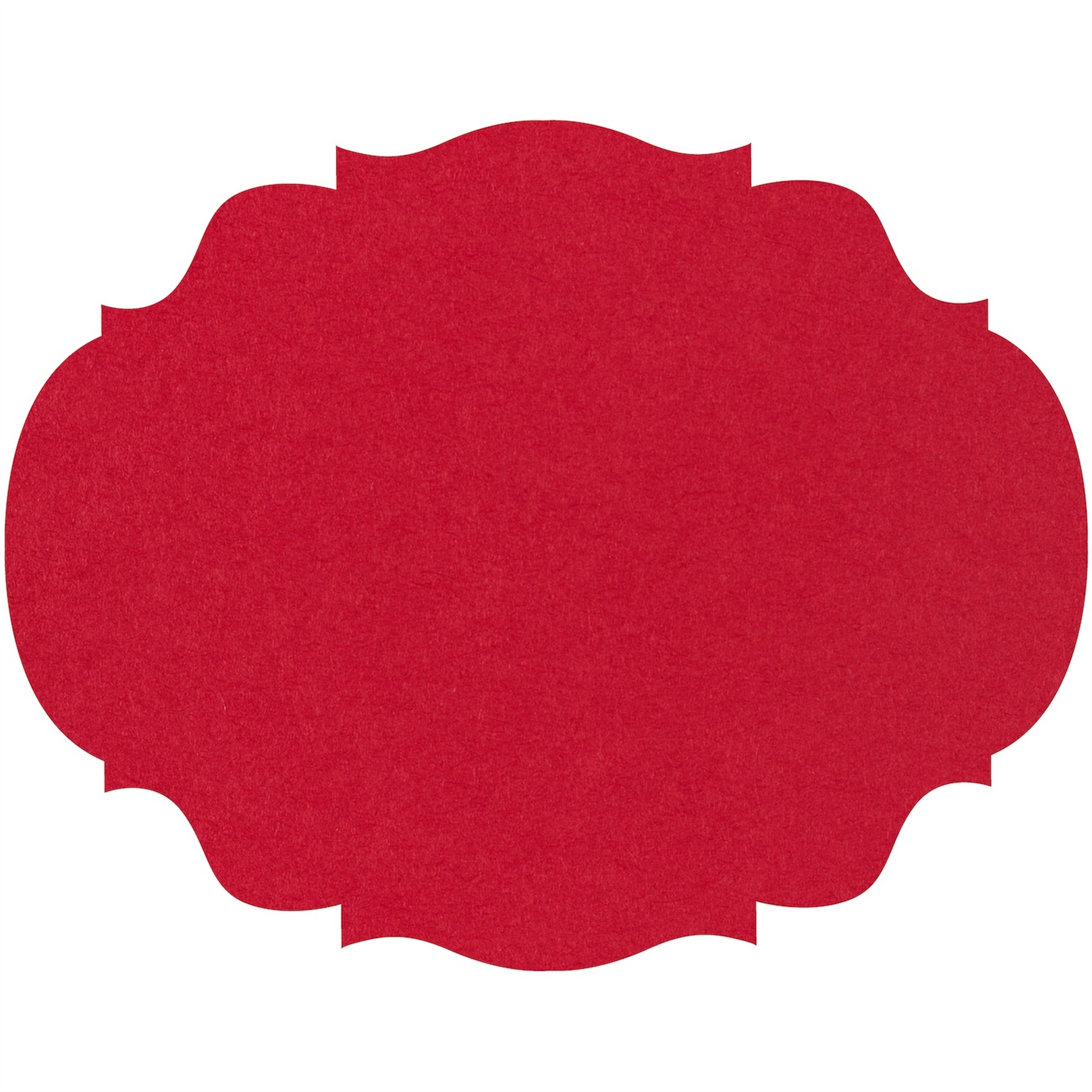 Hester & Cook Red French Frame Placemat