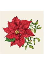 Hester & Cook Poinsettia Cocktail Napkins