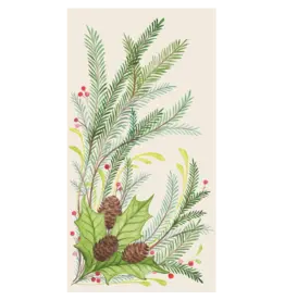 Hester & Cook Christmas Sprigs Guest Napkins