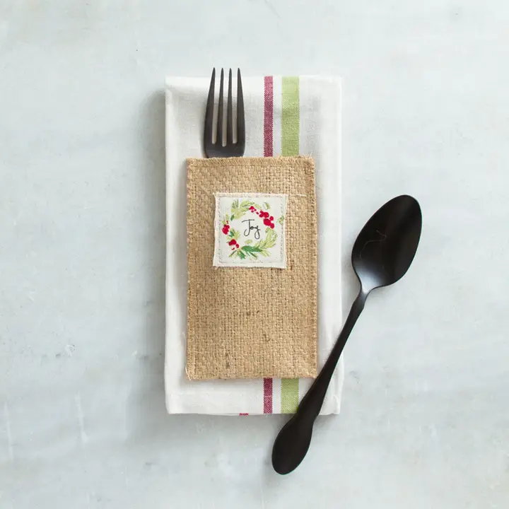 Cutlery Couture Joy Wreath Cutlery Pouches