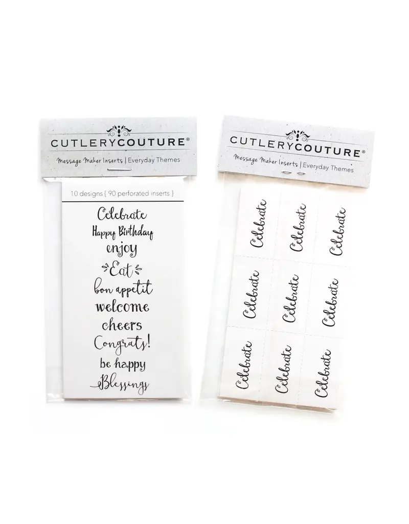 Cutlery Couture Paper Inserts