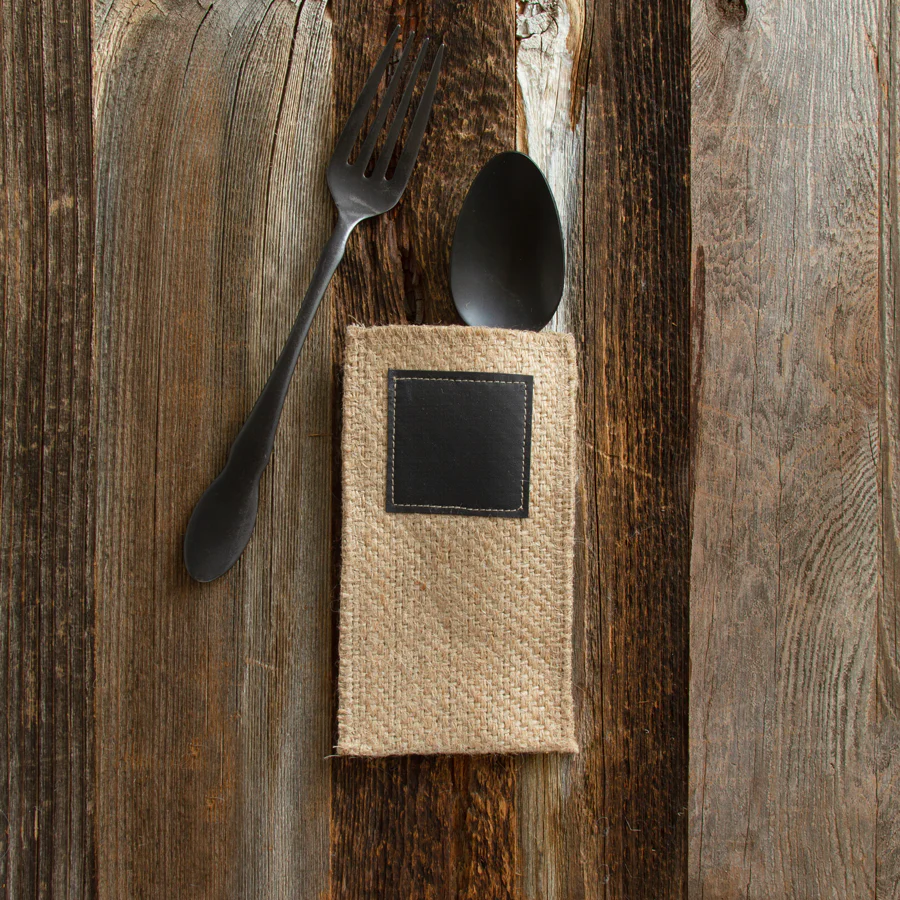 Cutlery Couture Chalkboard Silverware Pouches