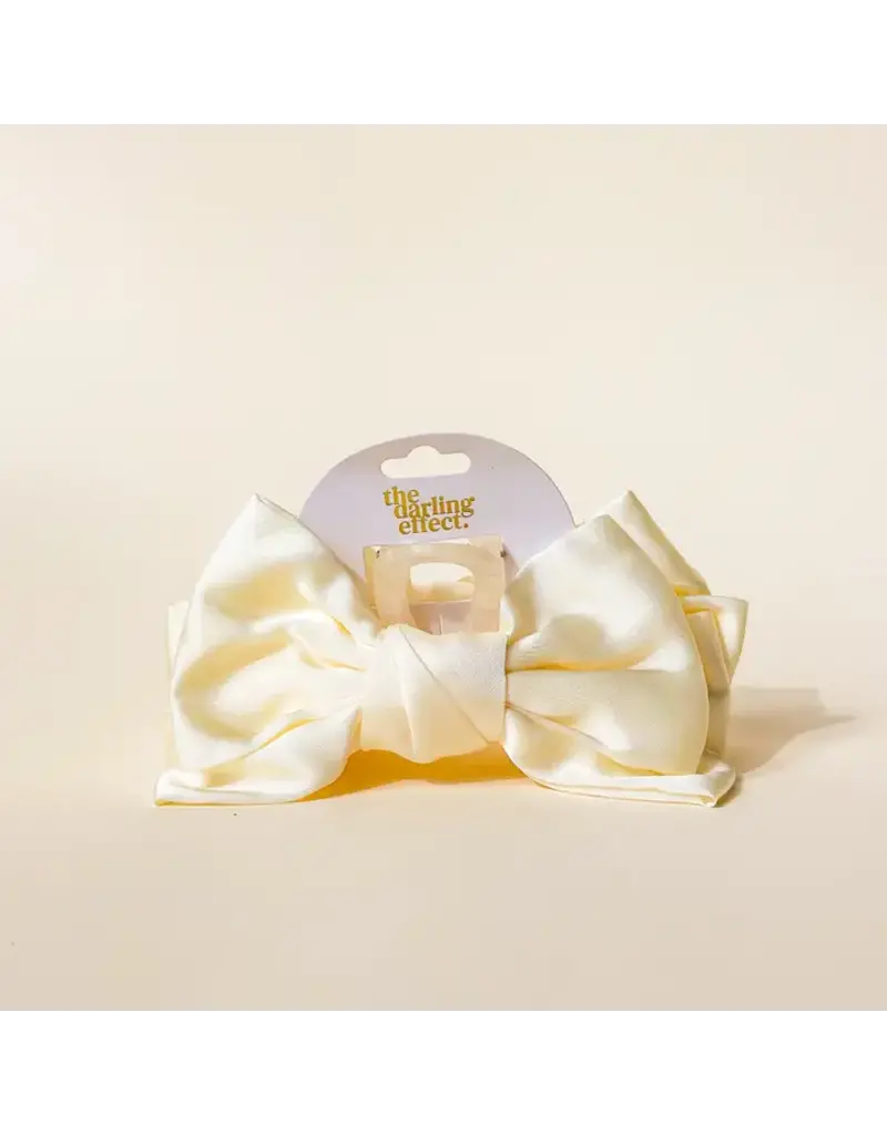 The Darling Effect Satin Bow Claw Clip