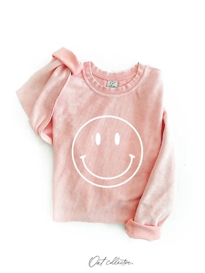 Oat Collective Smiley Vintage Pullover