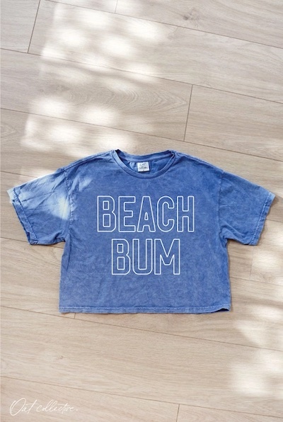Oat Collective Beach Bum Crop Tee