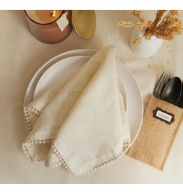 Cutlery Couture Cotton Lace Trimmed Napkin
