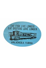 Fish Live, Oysters Love Sticker