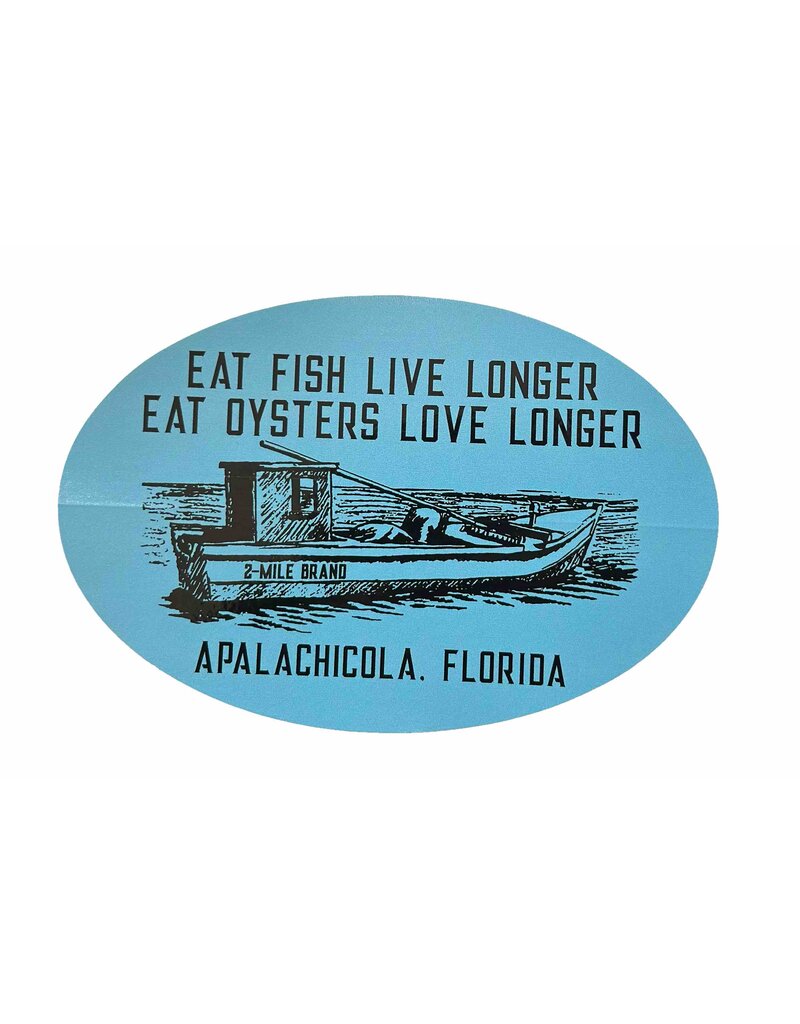 Fish Live, Oysters Love Sticker