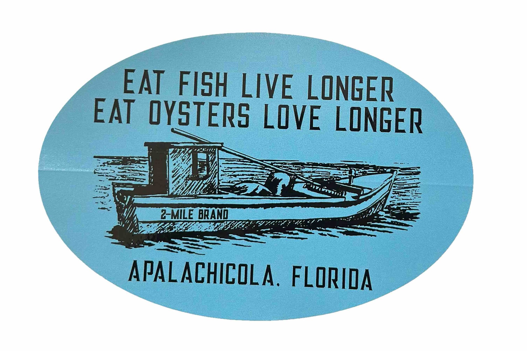 Fish Live, Oysters Love Sticker