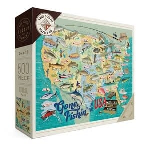 True South Puzzle Gone Fishin' In The USA Puzzle
