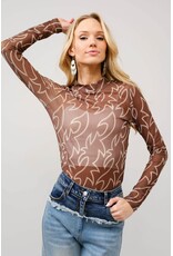 Blue B Kickin’ Dust Mesh Top