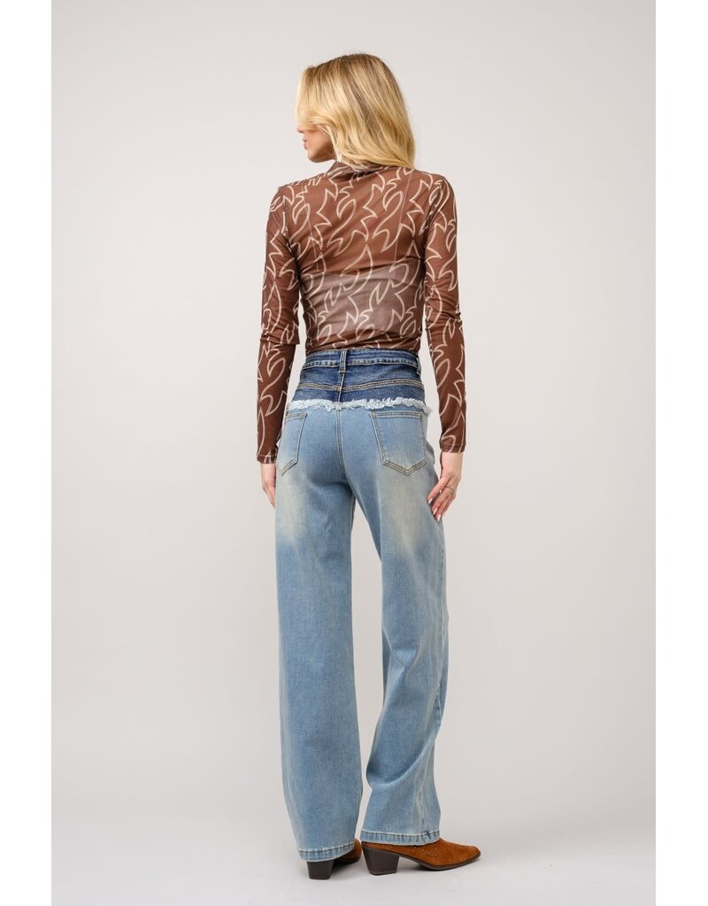 Blue B Kickin’ Dust Mesh Top