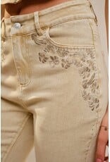 Blue B Petal Party Jean - Washed Sand