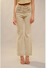 Blue B Petal Party Jean - Washed Sand