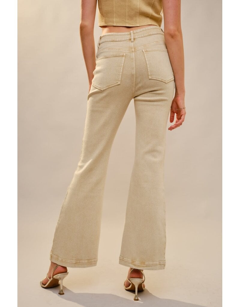 Blue B Petal Party Jean - Washed Sand