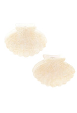 Bella Sleep & Spa Claw Clips - White Shells