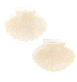 Bella Sleep & Spa Claw Clips - White Shells