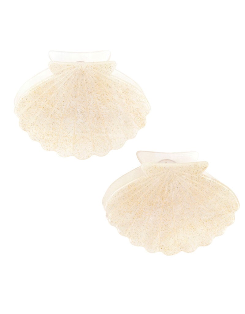 Bella Sleep & Spa Claw Clips - White Shells