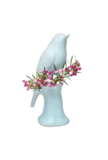 Chive Baby Blue Porcelain Bird Vase