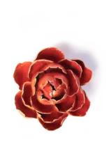 Chive Ceramic Flower - Orange Yellow Gay Paree Peony