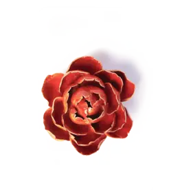 Chive Ceramic Flower - Orange Yellow Gay Paree Peony