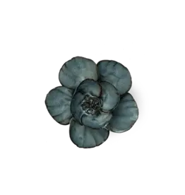 Chive Ceramic Flower - Navy Poppy