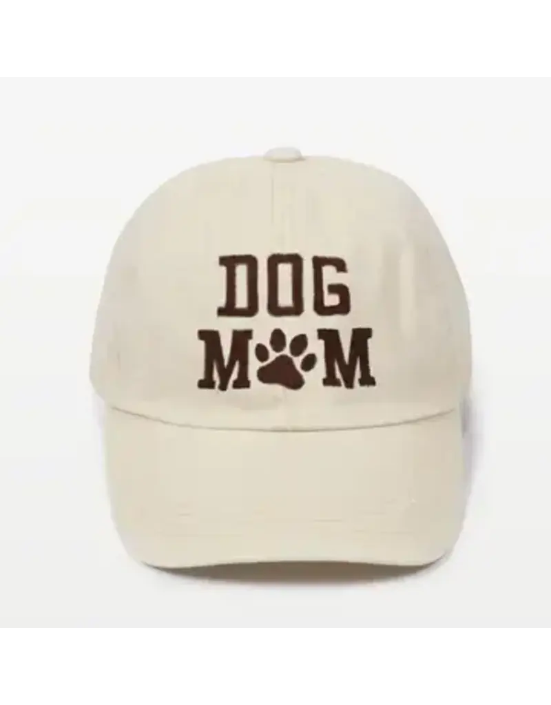 David & Young Beige Dog Mom Cap