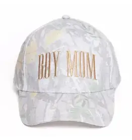 David & Young Boy Mom Camo Cap