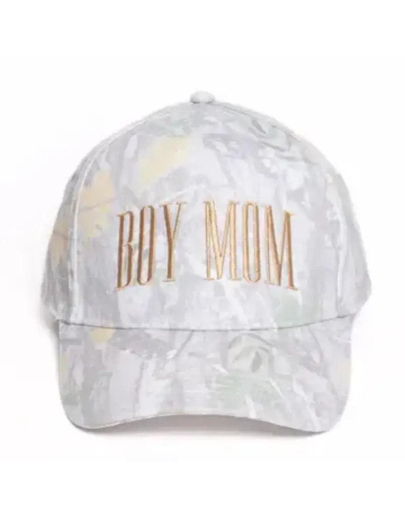 David & Young Boy Mom Camo Cap