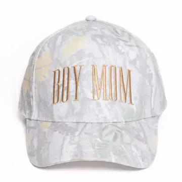 David & Young Boy Mom Camo Cap