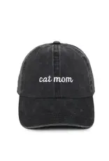 David & Young Cat Mom Cap Black