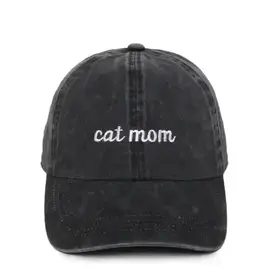 David & Young Cat Mom Cap Black