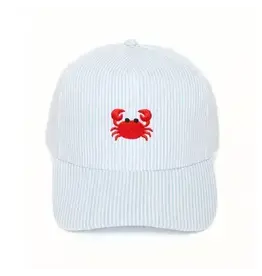 David & Young Crab Striped Cap Blue