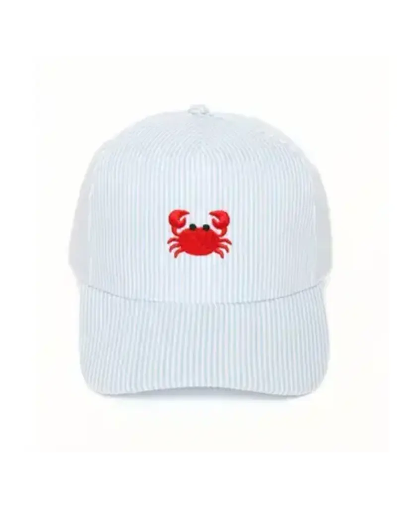 David & Young Crab Striped Cap Blue