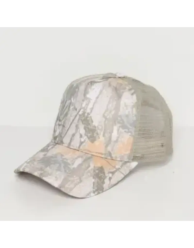 David & Young Woods Tan Camo Meshback Cap