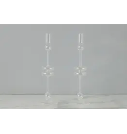 EtuHome Glass Candlestick Large