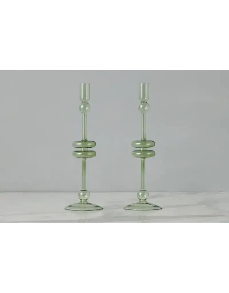 EtuHome Glass Candlestick Large