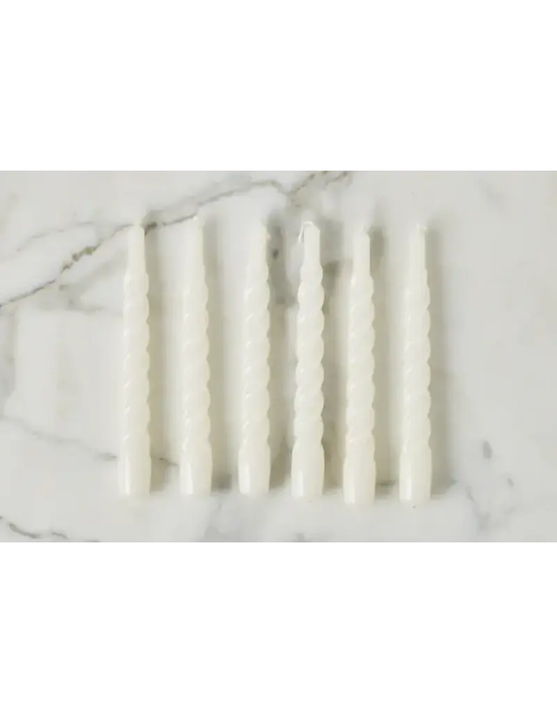 EtuHome Lacquered Twisted Taper Candles