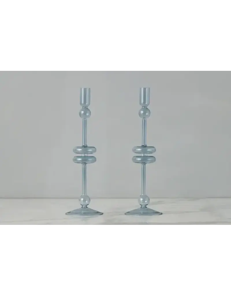 EtuHome Glass Candlestick Large