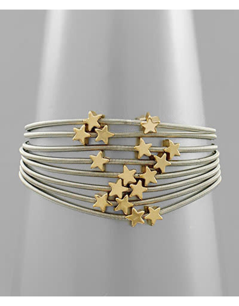 Golden Stella Midnight Star Bracelet