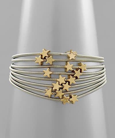 Golden Stella Midnight Star Bracelet