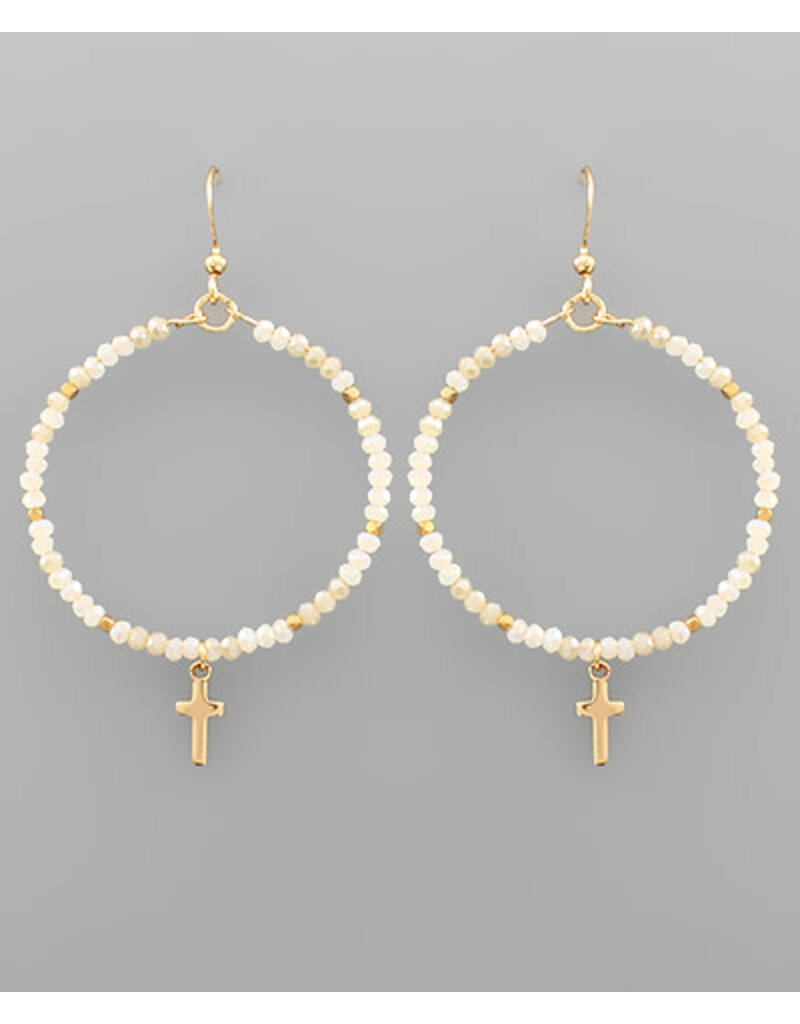 Golden Stella Beaded Faithful Earrings