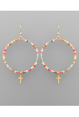 Golden Stella Beaded Faithful Earrings