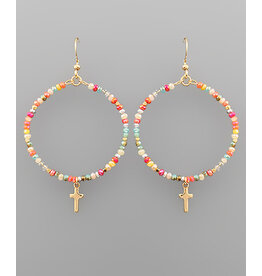 Golden Stella Beaded Faithful Earrings
